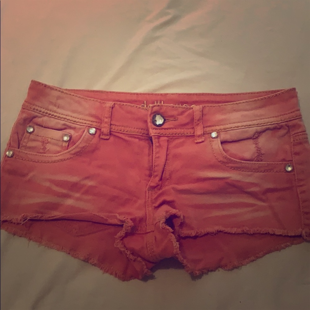 Pink tye-dye shorts